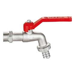 Латунный резьбовой шаровой кран для шланга DOUBLE-LIN LL2003 (1"х1 1/4") - фото 16619747