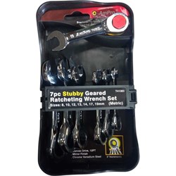 Набор комбинированных трещоточных ключей AmPro T41383 - фото 16660928