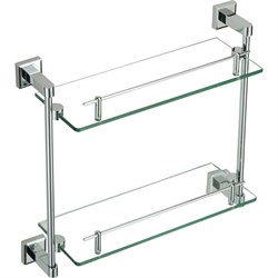 Двойная прямая стеклянная полка Savol S-09522 - фото 16684358
