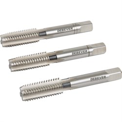 Комплект ручных метчиков Debever Machining Solutions M7х1.0, HSS, DIN 352, ISO2/6H (3 шт.) - фото 16722333