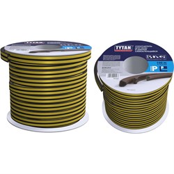 Уплотнитель для окон и дверей Tytan Professional p 100 м, 9x5.5 мм, черный 234909 91577 - фото 16729456