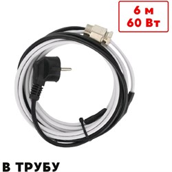 Саморегулирующийся греющий кабель в трубу ТеплоСофт SRF10/6м/в трубу - фото 16803218