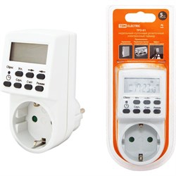 Розеточный электронный таймер TDM ELECTRIC ТРЭ-01 - фото 16808320
