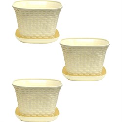 Квадратное кашпо Violet N-Kahpo-3/-36691-26 - фото 16814394