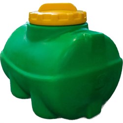 Горизонтальная емкость KSC 200 л, зелёная - фото 16827741