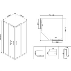 Душевой уголок VINCEA City - фото 16852314