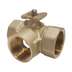 Трехходовой латунный шаровой кран TECHNO 3040B - фото 16928490