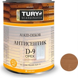 Тонирующий антисептик TURY D-9 Alkid-Dekor - фото 16935812
