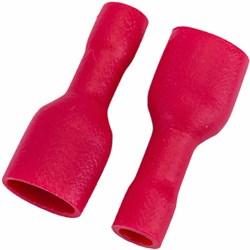 Плоский разъем TDM ELECTRIC РППИ-М 1,25-250 красный, мама, полностью изолированный - фото 16938501