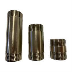 Резьбовой латунный удлинитель DOUBLE-LIN LL6150 (1" 120) - фото 16945807