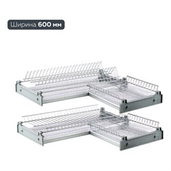 Двухуровневая угловая сушка для посуды LEMAX PROF VAR CORNER - фото 16966138