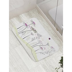 Противоскользящий коврик для ванной, сауны, бассейна JoyArty Ромашковый ряд - фото 17013207