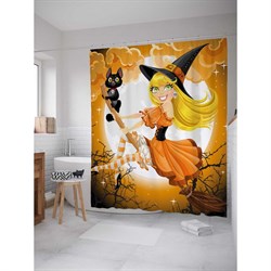 Шторка-занавеска для ванной JoyArty Прекрасная ведьма - фото 17014487
