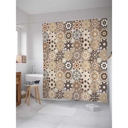 Шторка-занавеска для ванной JoyArty Восточный орнамент - фото 17015373