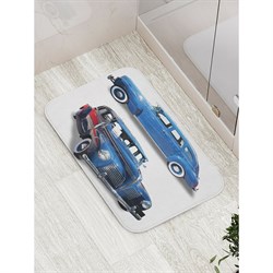 Противоскользящий коврик для ванной, сауны, бассейна JoyArty Авто из прошлого века - фото 17015796