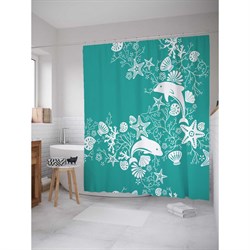 Шторка-занавеска для ванной JoyArty Вихрь на морском дне - фото 17016187