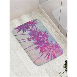 Противоскользящий коврик для ванной, сауны, бассейна JoyArty Пальмовые блики - фото 17016294