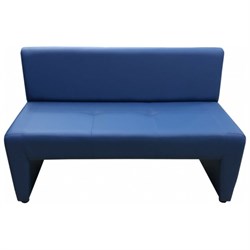 Двухместный диван Мягкий Офис синий - фото 17017628