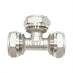 Обжимной латунный тройник STI D190-00032 - фото 17017676