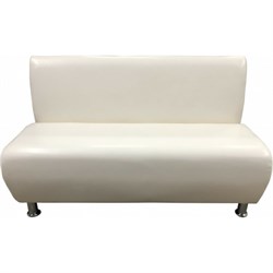 Двухместная секция дивана Мягкий Офис белая - фото 17022345