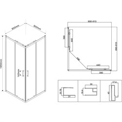 Душевой уголок VINCEA City - фото 17025051