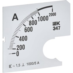 Сменная шкала к амперметру IEK э47 - фото 17026115