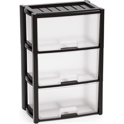 Комод ЗПИ "Альтернатива" Колорит 3-х секцион. черный - фото 17026583