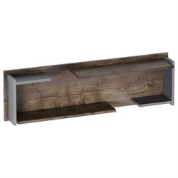 Навесная полка в гостиную Мебельград Глазго 1200 Таксония / Металл Бруклин - фото 17028395