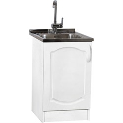 Тумба SANTREK 50*50 Ясень Белый фасад МДФ - фото 17029733