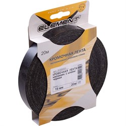 Меламиновая кромочная лента Element с клеем 19мм черный 20 м - фото 17030550