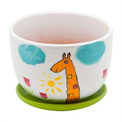 Керамический горшок Вещицы жираф - фото 17030734