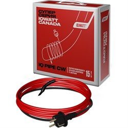 Комплект постоянной мощности для защиты водопровода от замерзания IQWATT IQ PIPE CW - фото 17031232