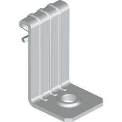 Вертикальный балочный зажим УМС 1-5 мм с отгибом и резьбой М6 - фото 17031326