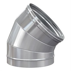 Отвод РОССТИН 45 градусов 250х0.8 мм; AISI 304 - фото 17033452