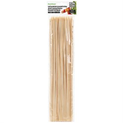 Шпажки-шампуры для шашлыка бамбуковые 300 мм, 100 шт., BOOMHOUSE (БУМХАУС), 701960 - фото 17373636