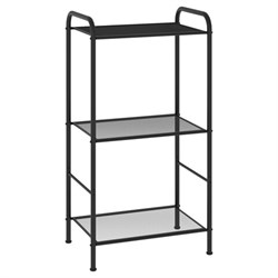Стеллаж на металлокаркасе "Валенсия-13", 455х300х855 мм, 3 полки, черный, СТВ13 Ч - фото 17376494