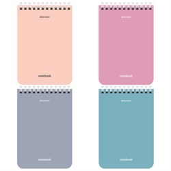 Блокнот МАЛЫЙ ФОРМАТ А6 108х145мм, 40 л., гребень, картон, клетка, BRAUBERG, КС МОРАНДИ, 118554 - фото 17377858