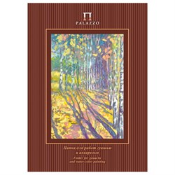 Папка для гуаши и акварели А4, 210х297 мм, 20 л., 160 г/м2, целлюлозная, мелкое зерно, "Бабье лето", ПГА4/20 - фото 17395384