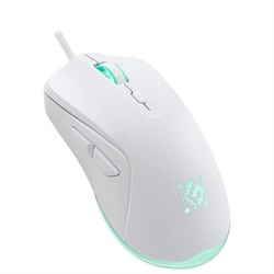 Мышь проводная DEFENDER Arga GM-049, 1200/1800/2400/3600 dpi, 5 кнопок + 1 колесо-кнопка, белый, 52048 - фото 17472553