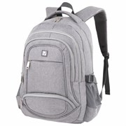 Рюкзак BRAUBERG HIGH SCHOOL универсальный, 3 отделения, "Туман", светло-серый, 46х31х18 см, 270762