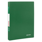 Папка 80 вкладышей BRAUBERG "Office", зеленая, 0,8 мм, 271333