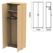 Шкаф для одежды "Канц", 700х350х1830 мм, цвет бук невский, ШК40.10