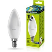 Светодиодная лампа Ergolux LED-C35-11W-E14-6K Свеча