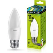 Светодиодная лампа Ergolux LED-C35-11W-E27-6K Свеча