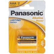 Батарейка Panasonic Alkaline LR03 AAA 1.5В бл/2 щелочная