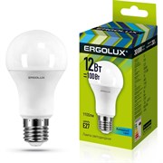 Светодиодная лампа Ergolux ЛОН LED-A60-12W-E27-4K