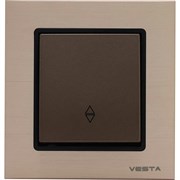 Реверсивный выключатель Vesta Electric Exclusive Champagne Metallic