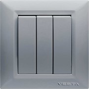 Выключатель Vesta Electric Roma Silver