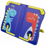 Подставка для книг и учебников BRAUBERG KIDS "Dinosaurs", регулируемый угол наклона, ABS-пластик, 238060