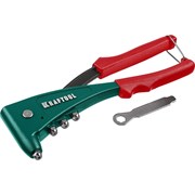 Заклепочник для заклёпок d=2.4-4.8 мм - алюминий и сталь, =2.4-4.0 - нержавеющая сталь KRAFTOOL X-5F